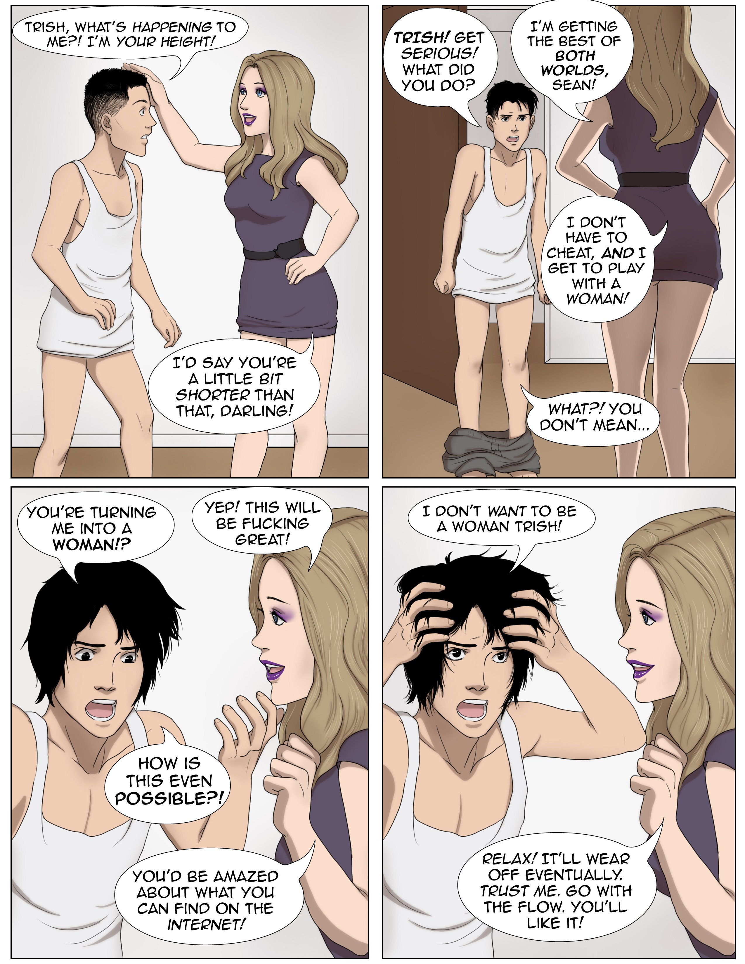 Gender Bender Transformation Porn Comics